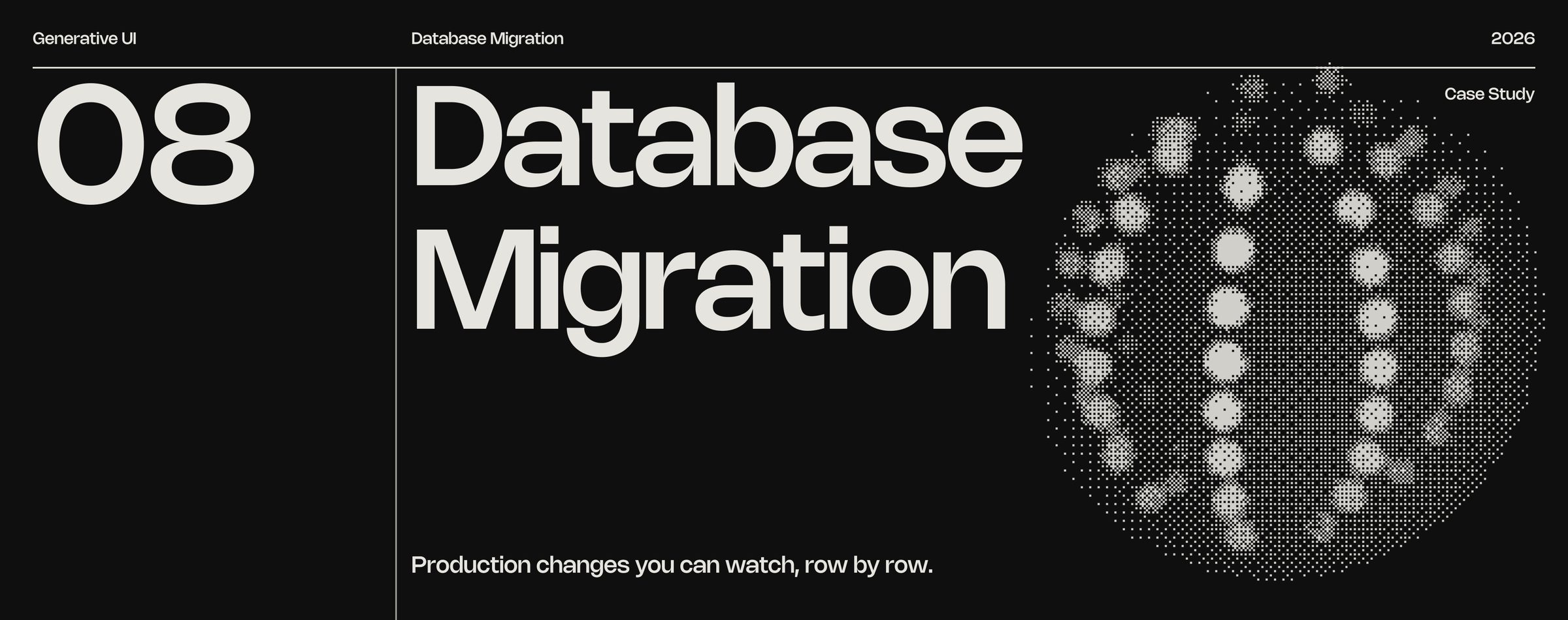 Database Migration: Production changes you can watch, row by row.