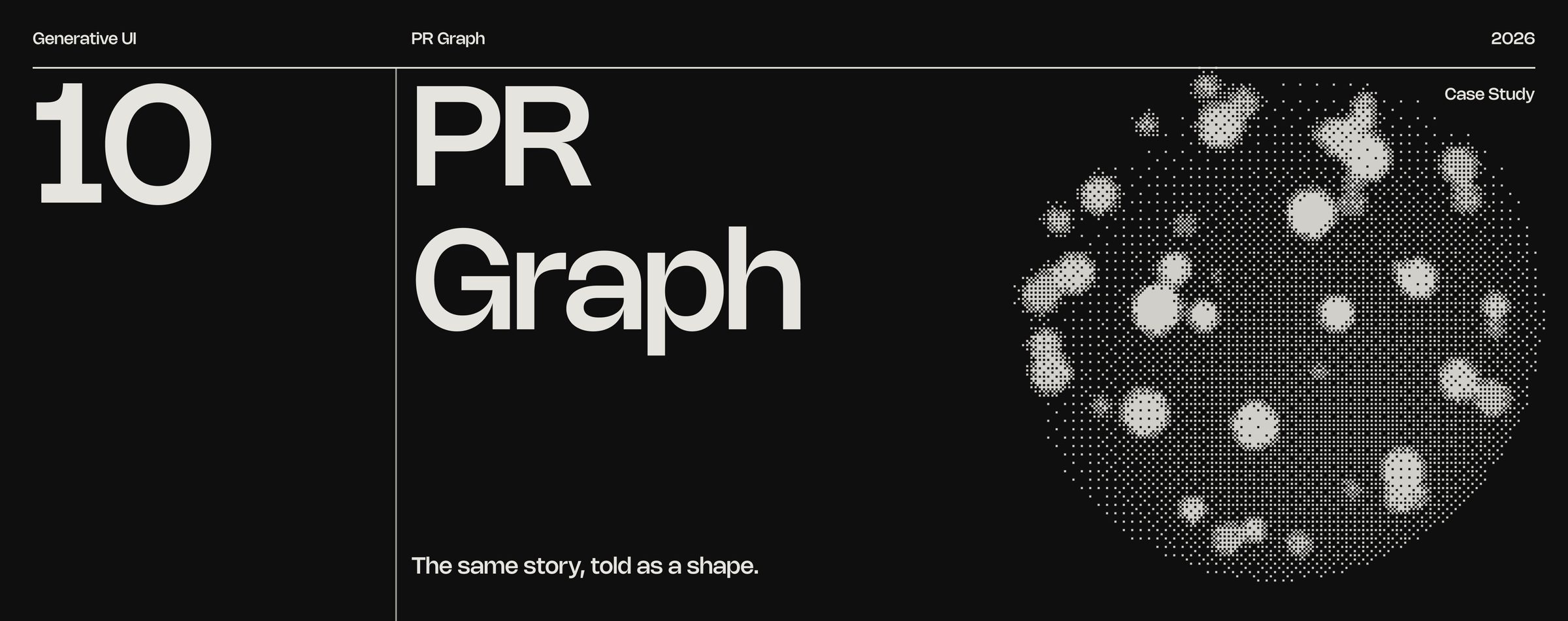 PR Graph: The same story, told as a shape.