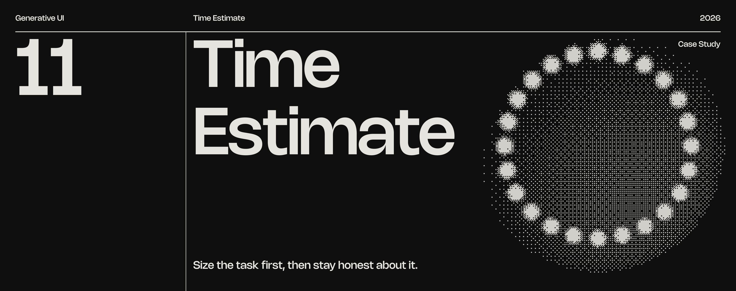Time Estimate: Size the task first, then stay honest about it.