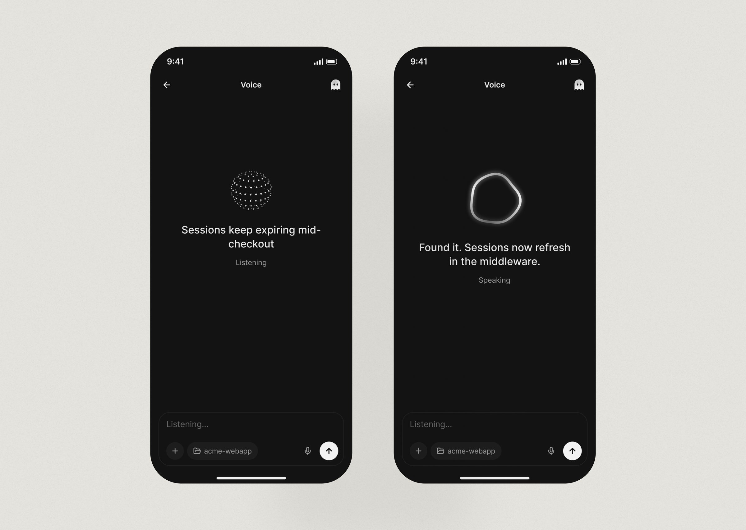 Voice Mode: mobile: Voice Mode on mobile